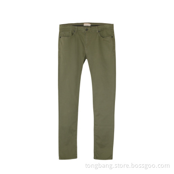Five-pocket Design Cotton Chinos Pants